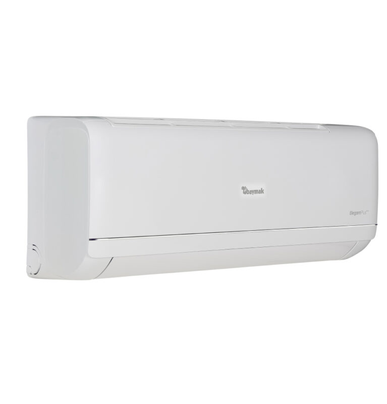 Baymak Elegant Plus 24000 BTU klima şık ön paneli ve hava kanatçıkları görünümü