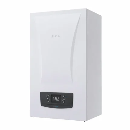 E.C.A Citius Premix 24 kW kombi modern kontrol paneli ve dijital ekran görünümü